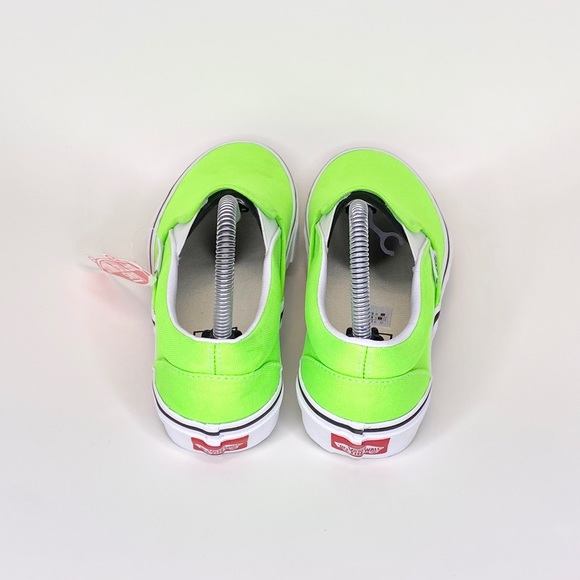 New Vans Neon Green Slip on - Picture 4 of 5